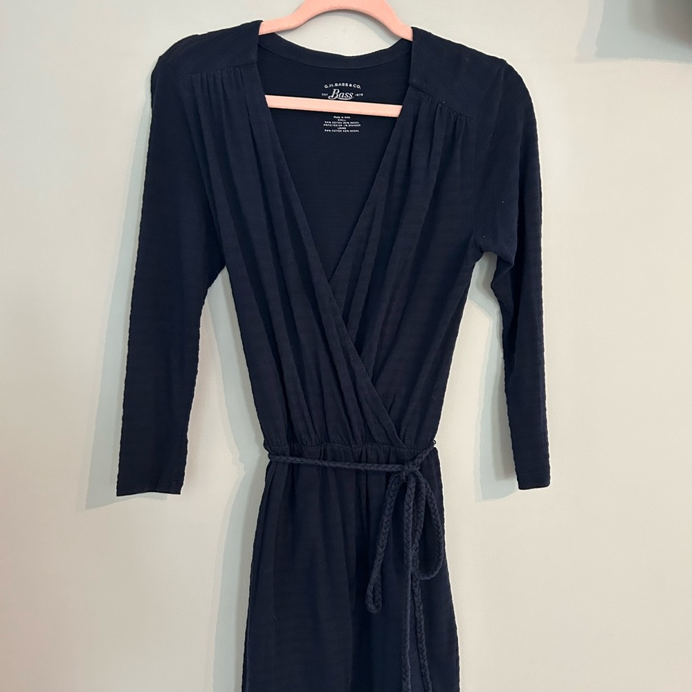 Bass knit wrap dress